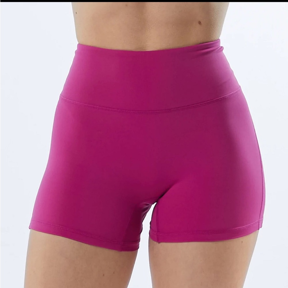 Alphalete Arcade Pink Pulse Surge Shorts - Picture 3 of 6